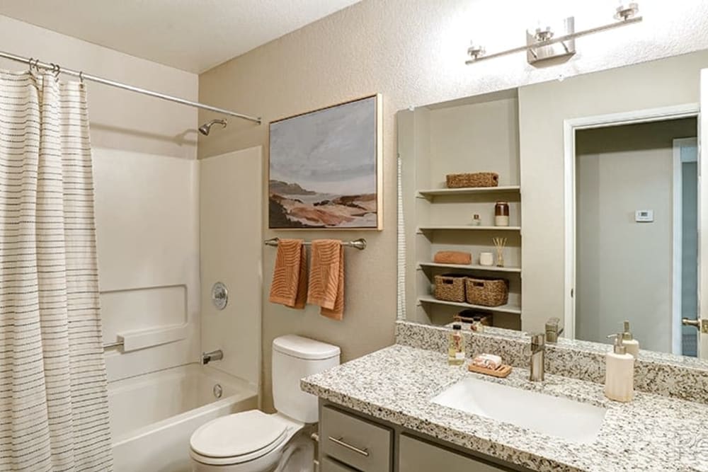 Bathroom at Austin Commons Apartments in Hayward, California