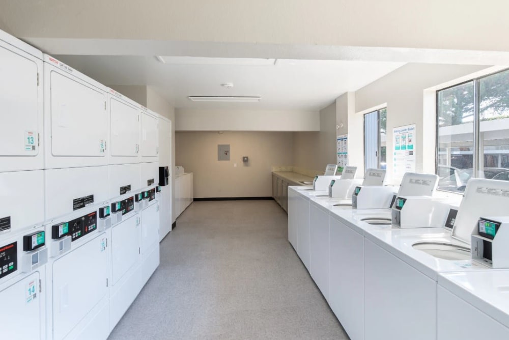 Laundry facilities at Austin Commons Apartments in Hayward, California
