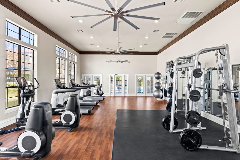 State-of-the-art fitness center at apartments in San Antonio, Texas