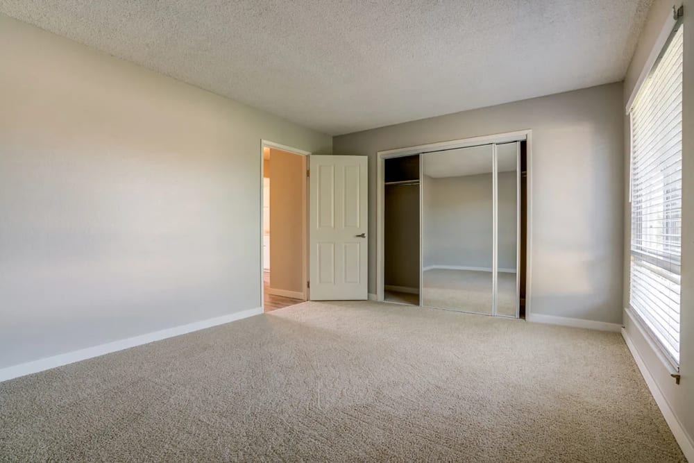 Bedroom with closet at Bella Vista in Napa, California