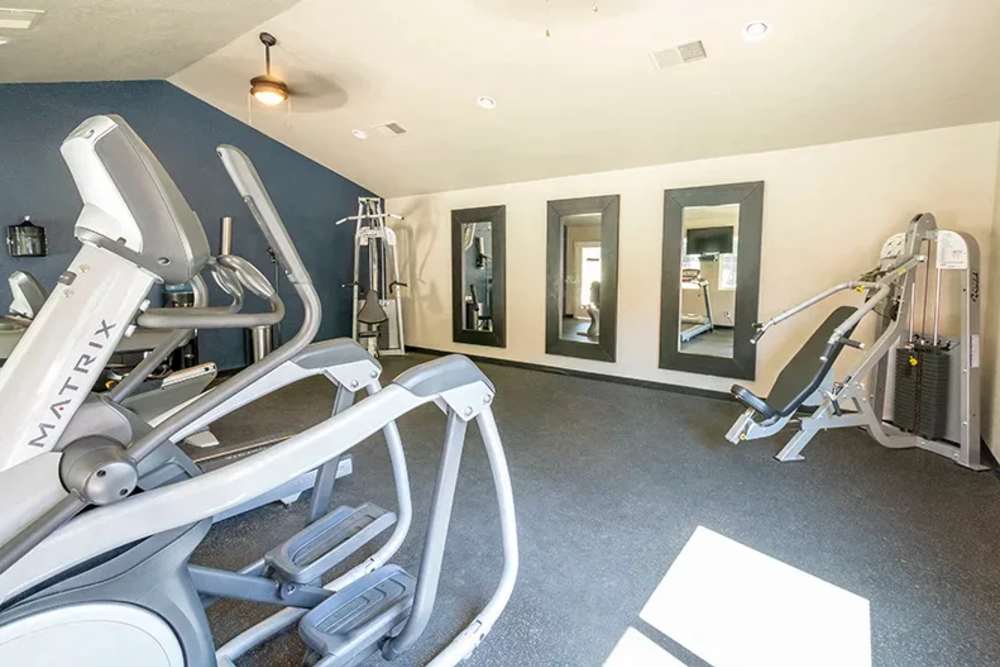 Fitness studio at Walnut Woods in Turlock, California