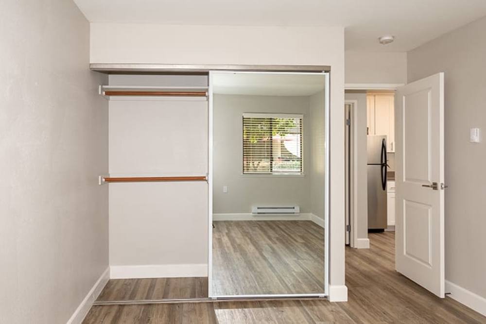 Bedroom with closet at Ellinwood in Pleasant Hill, California
