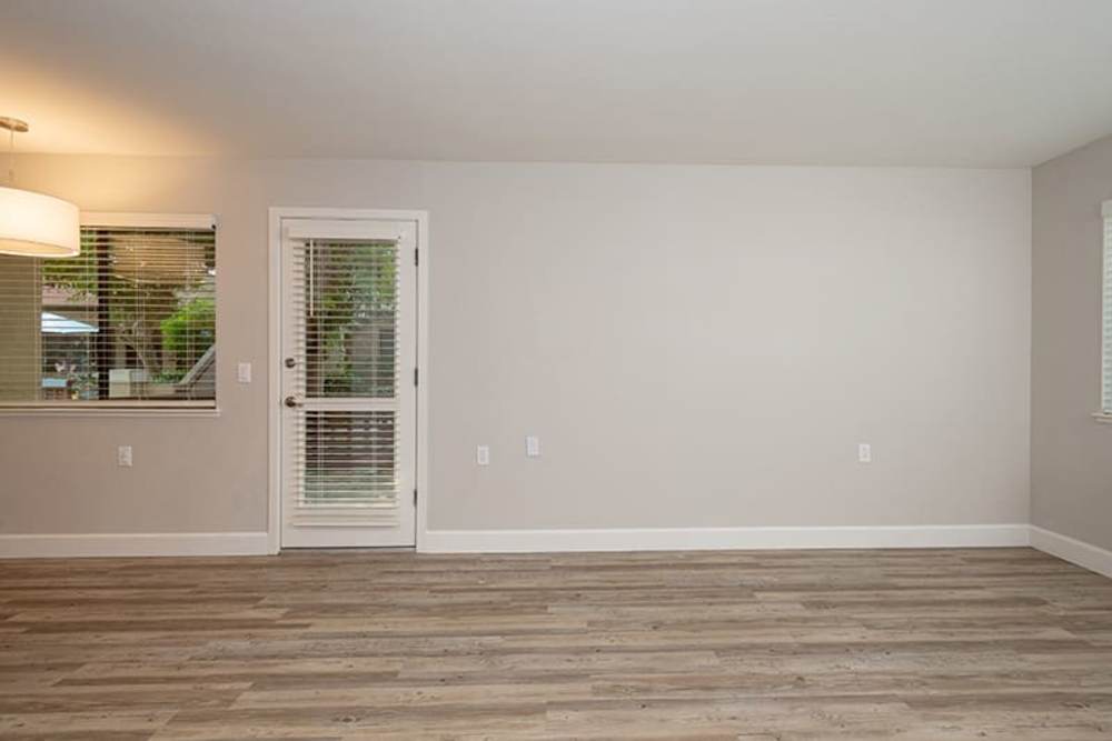 Living area of a beautiful apartment home at Ellinwood in Pleasant Hill, California