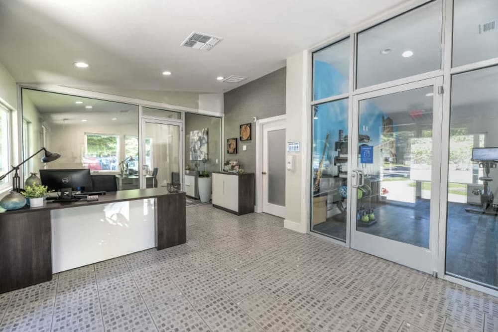 Leasing office at Sixty58 Townhomes in Sacramento, California