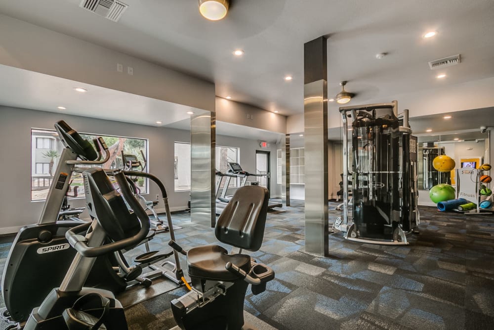 Fitness center at Mission Springs in Tempe, Arizona