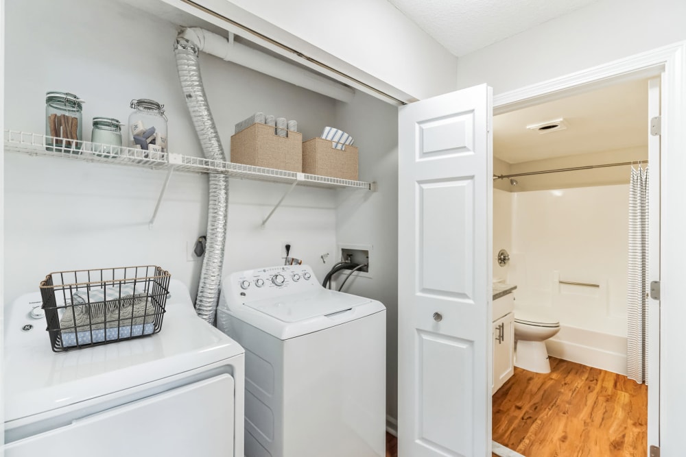 Laundry and dryer area at Eagle Rock Apartments at Swampscott in Swampscott, Massachusetts
