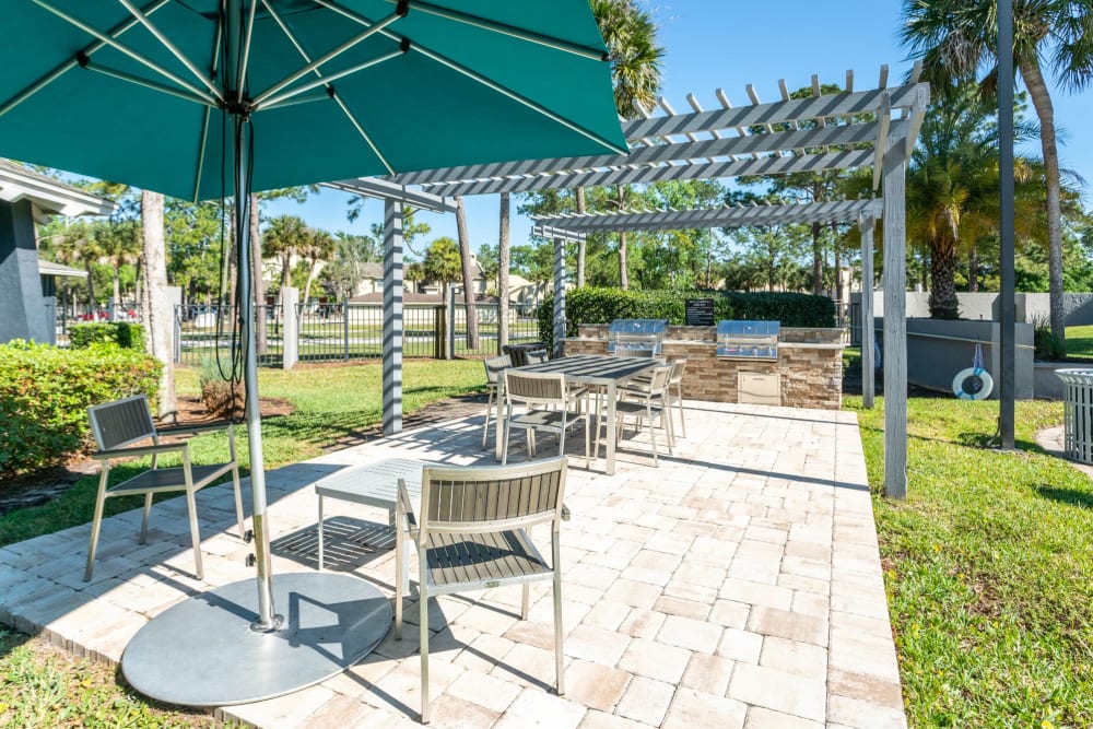 Poolside grill area at Park Avenue in Jacksonville, Florida