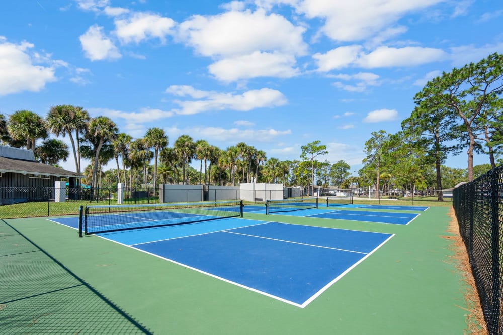 Tennis courts at The Avenues in Jacksonville, Florida