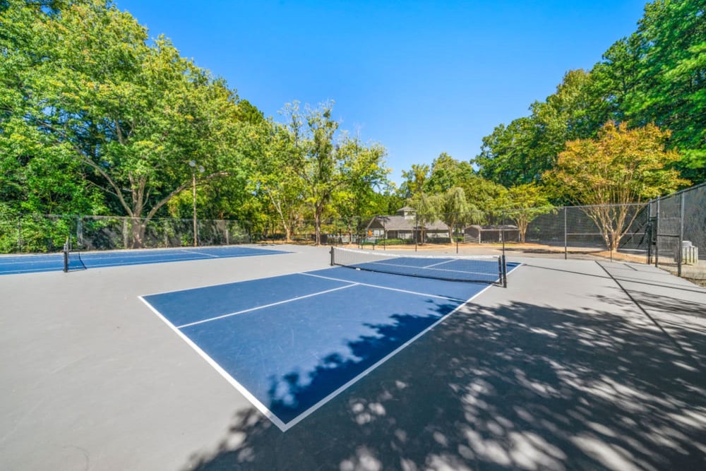Tennis courts at The Legacy at Druid Hills in Atlanta, Georgia