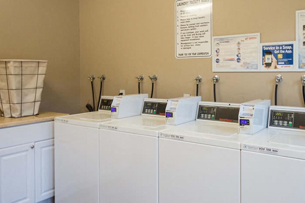Laundry facility at The Meridian Apartment Homes in Walnut Creek, California