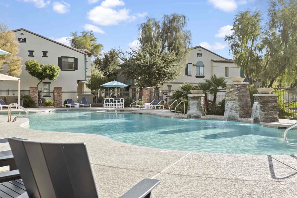 Poolside at Townhomes at Kyrene in Tempe, Arizona