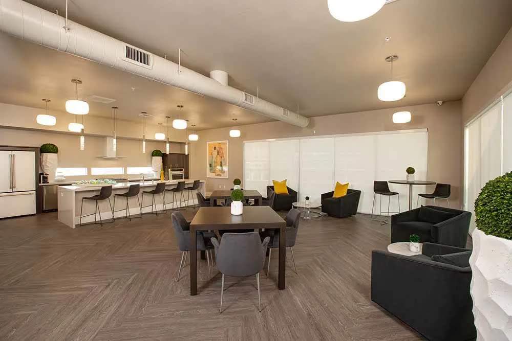 Clubhouse community amenities at Allure Apartments in Modesto, California