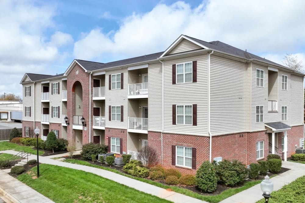 Exterior view of our apartment homes at The Park at Aventino in Greensboro, North Carolina