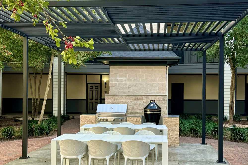 Community and leasing center at The Margot on Sage in Houston, Texas