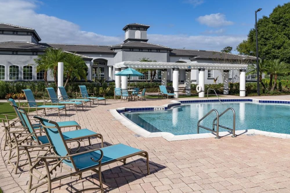 Resort-style pool at The Fairways at Lake Mary in Lake Mary, Florida