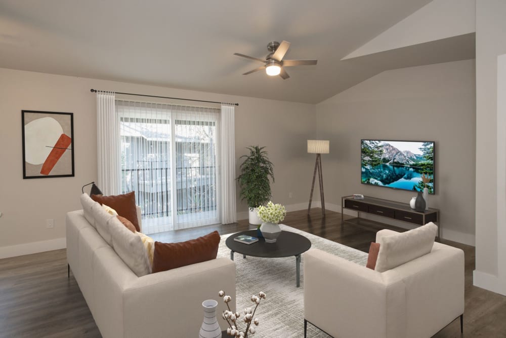 Living room area at Meritage Apartments in Lodi, California