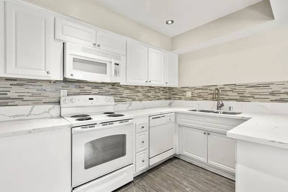 Modern kitchens and appliances at Park Grove in Garden Grove, California