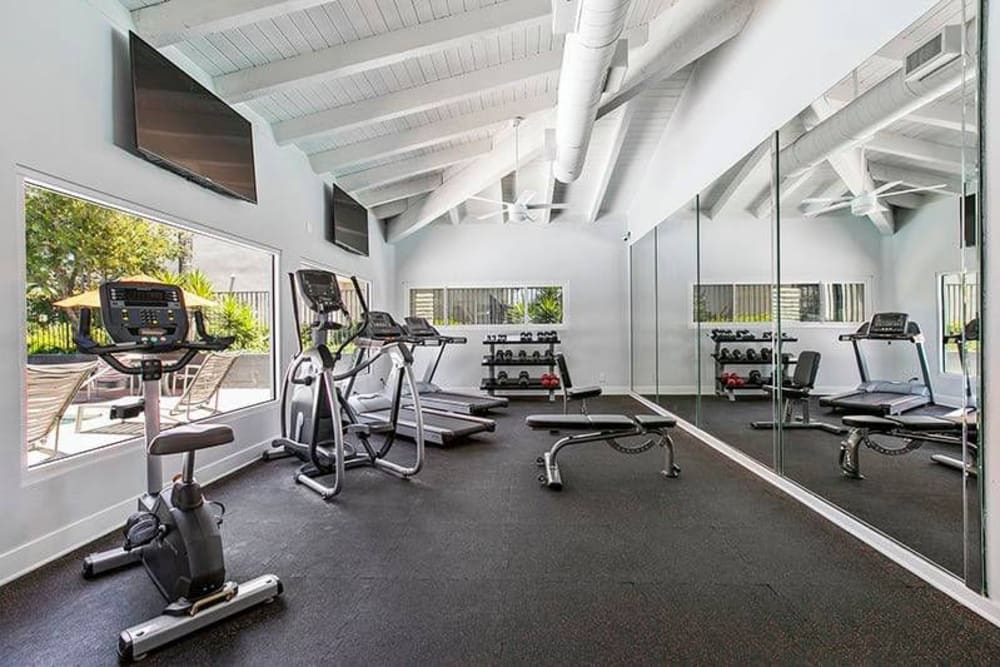 Fitness center at Park Grove in Garden Grove, California