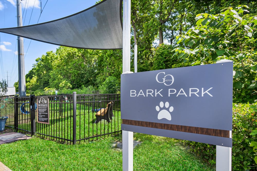 Dog park at The Club at Town Center in Jacksonville, Florida