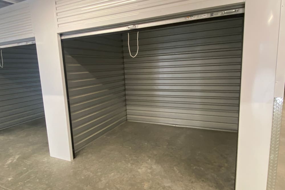Empty storage unit at Superior Self Storage in Granite Bay, California
