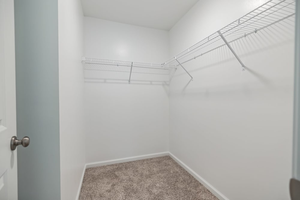 Walk in closets at at The Artisan Living North Beach 