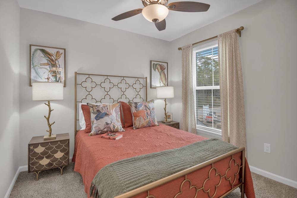 Bedroom with large window at The Artisan Living North Beach 