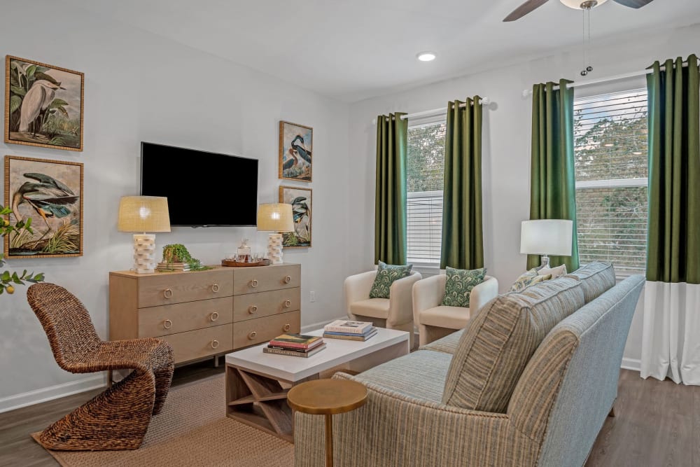 Bright living room at The Artisan Living North Beach 