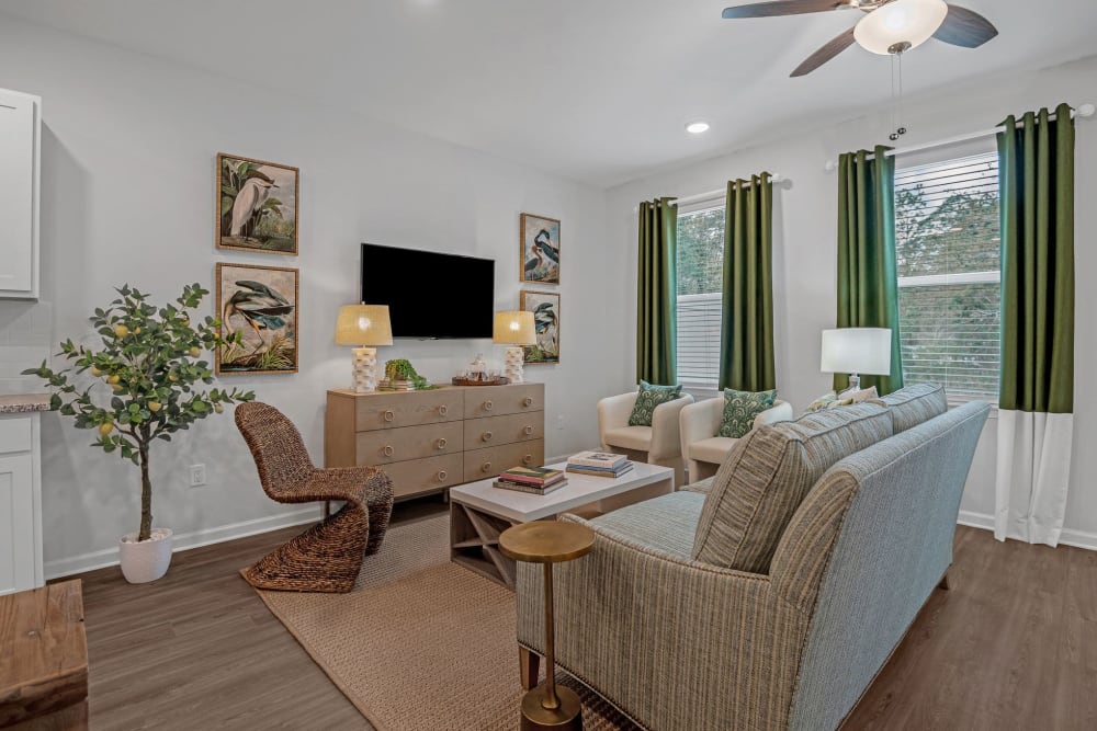 Bright living room at The Artisan Living North Beach 