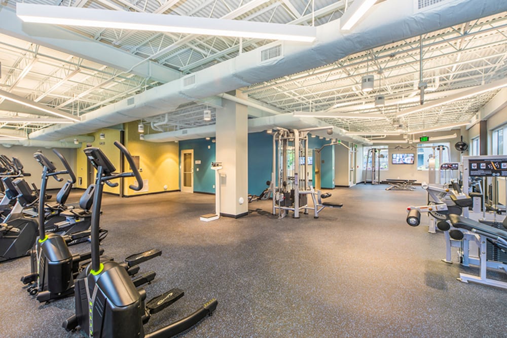 Fitness center at Acasă Vista Towers in Columbia, South Carolina