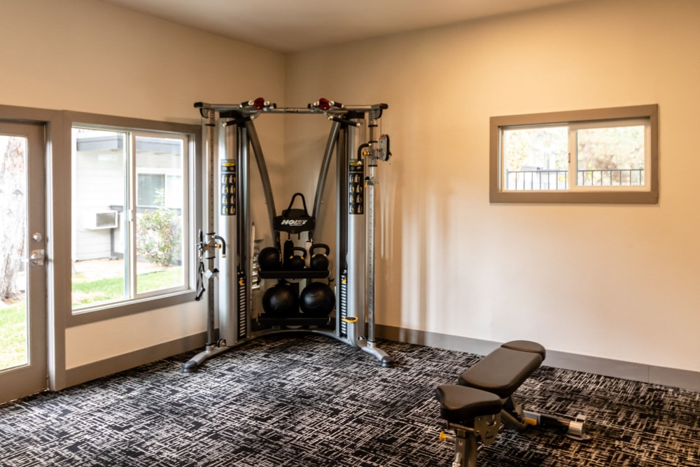 Fitness center at The Element Apartments in Reno, Nevada