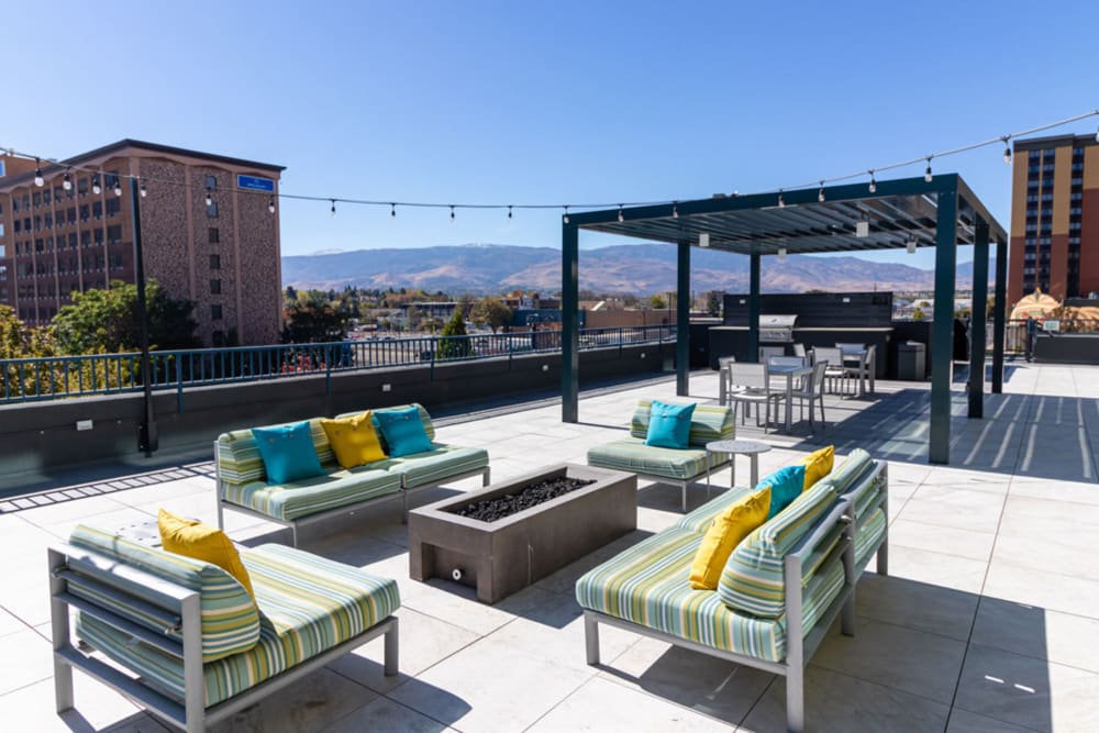Exterior firepit at 3rd Street Flats in Reno, Nevada