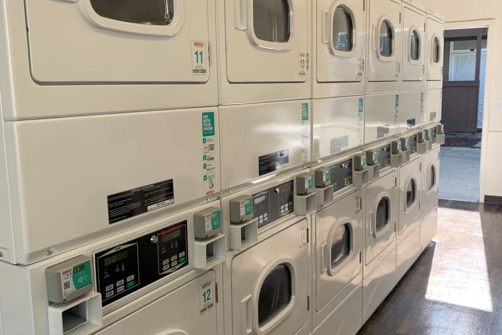 Laundry room at Orchard Glen Apartments in San Jose, California