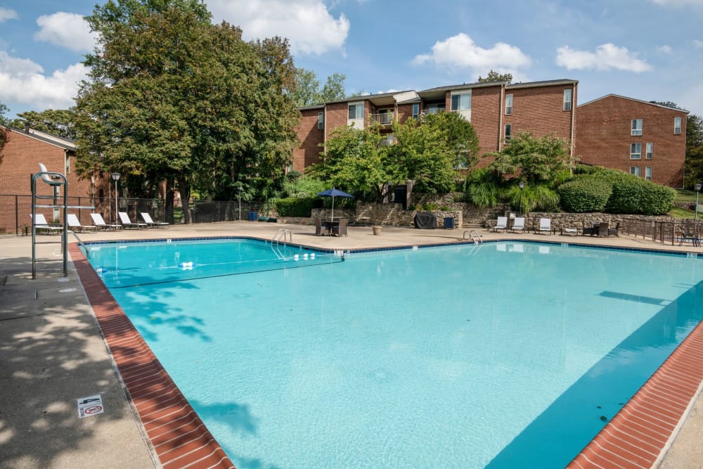 Huge swimming pool at Columbia Pointe in Columbia, Maryland