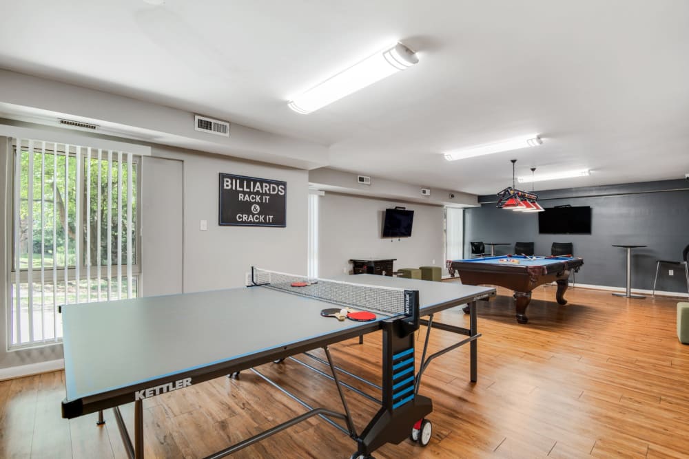 Recreation room at Columbia Pointe in Columbia, Maryland
