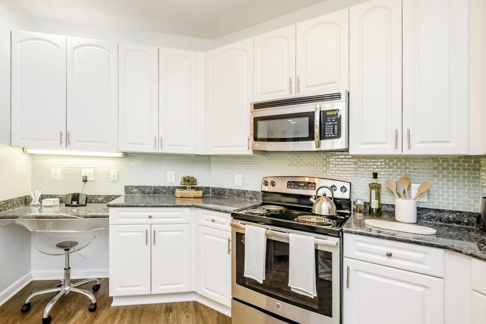 Kitchen area at Concord Park in Laurel, Maryland