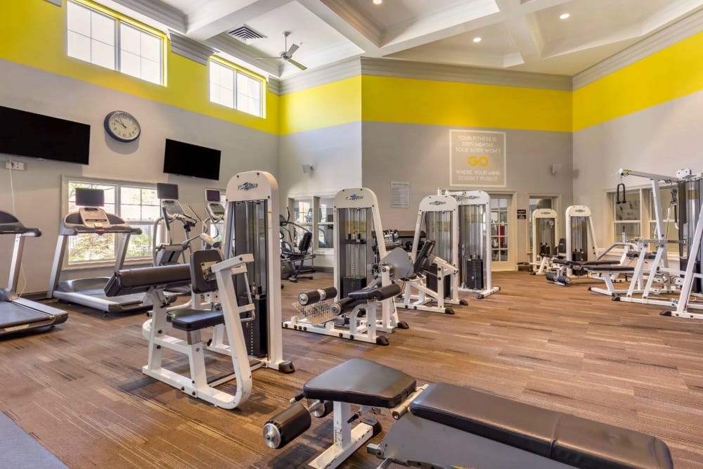 Modern gym at Concord Park in Laurel, Maryland