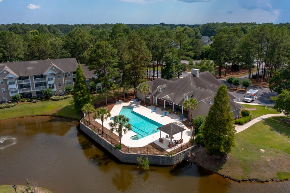 View of the pool at Coventry Green in Goose Creek, South Carolina