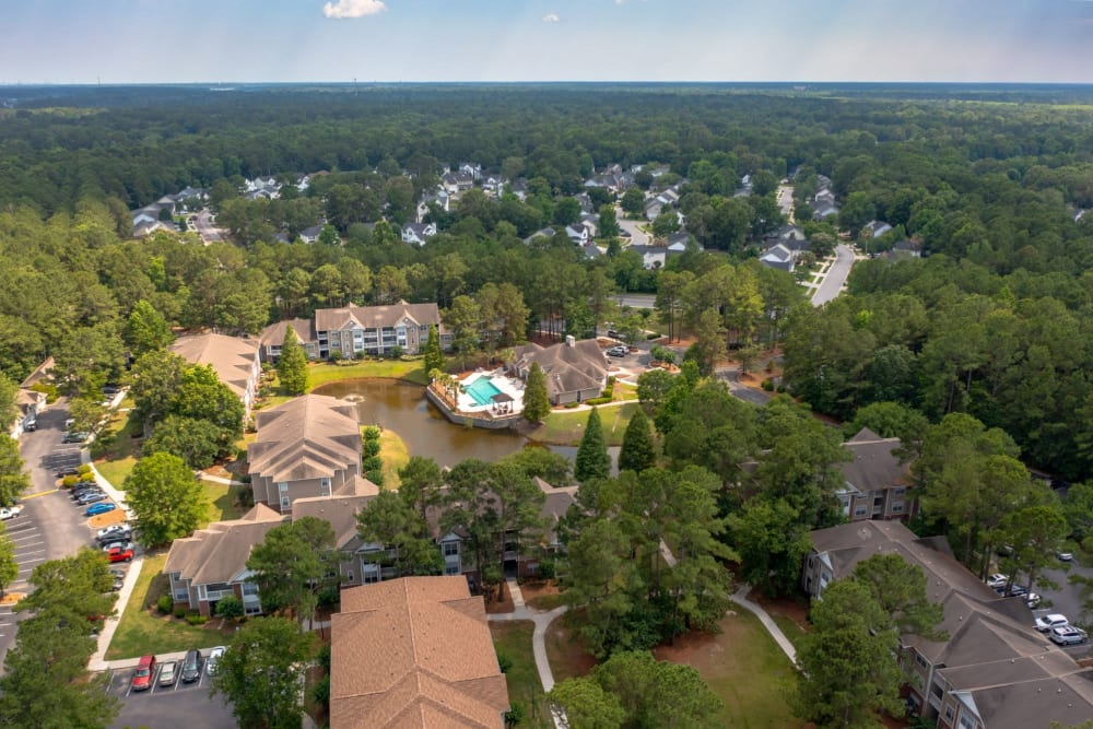 Aerial view at Coventry Green in Goose Creek, South Carolina
