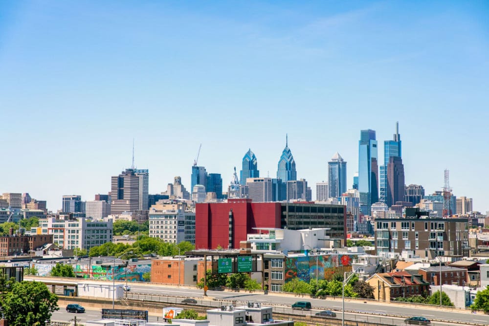 View of the city at Residences at 1 Brown in Philadelphia, Pennsylvania