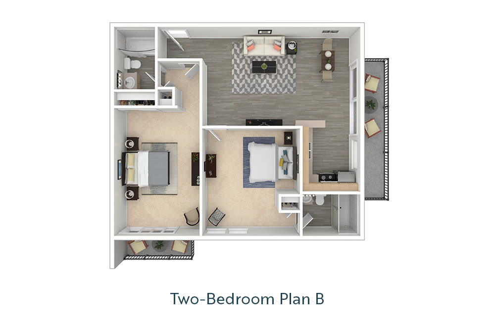 Two-Bedroom Floor Plan B