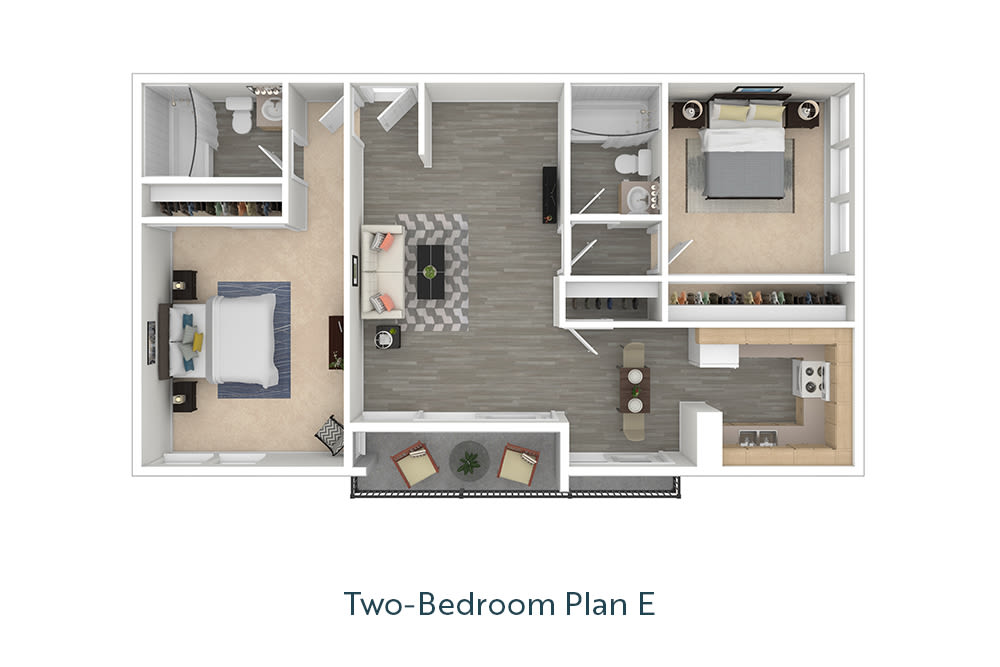 Two-Bedroom Floor Plan E