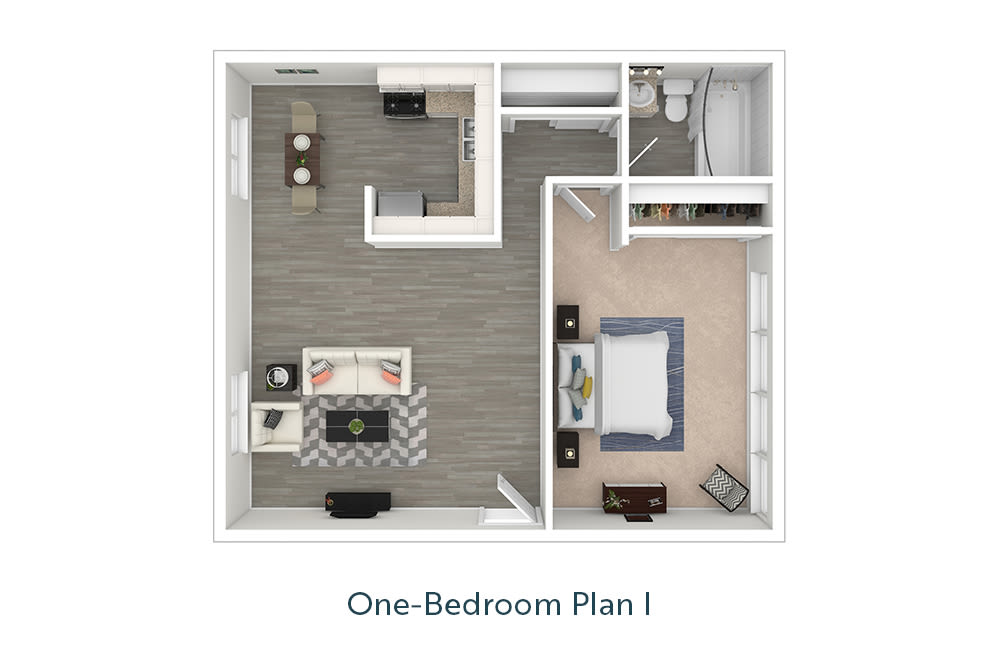  One-Bedroom Floor Plan I