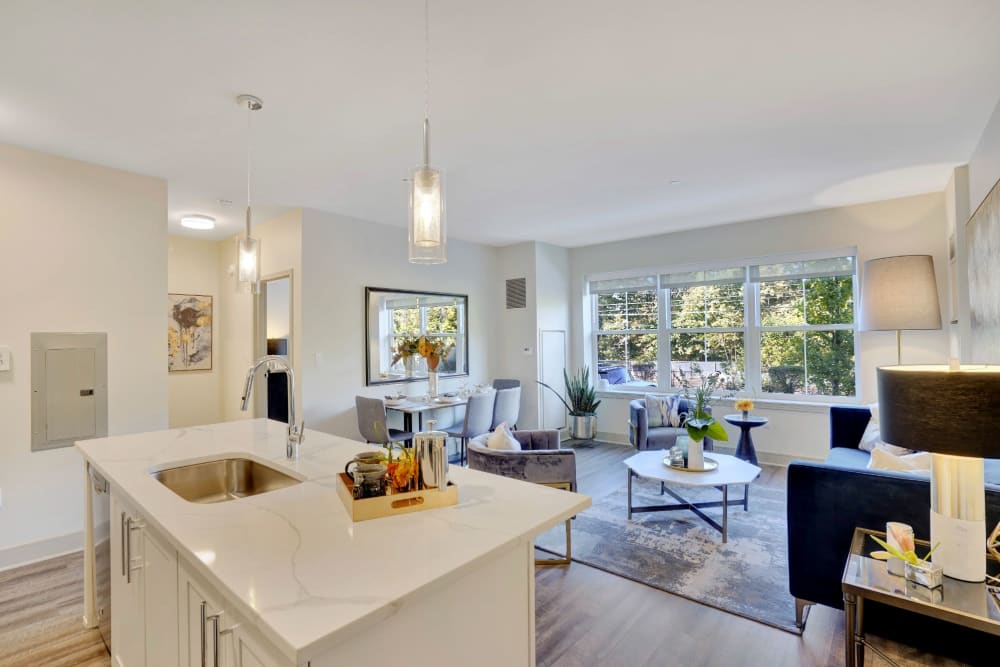 Open floor plan at The Sheldon at Suffern Station in Suffern, New York