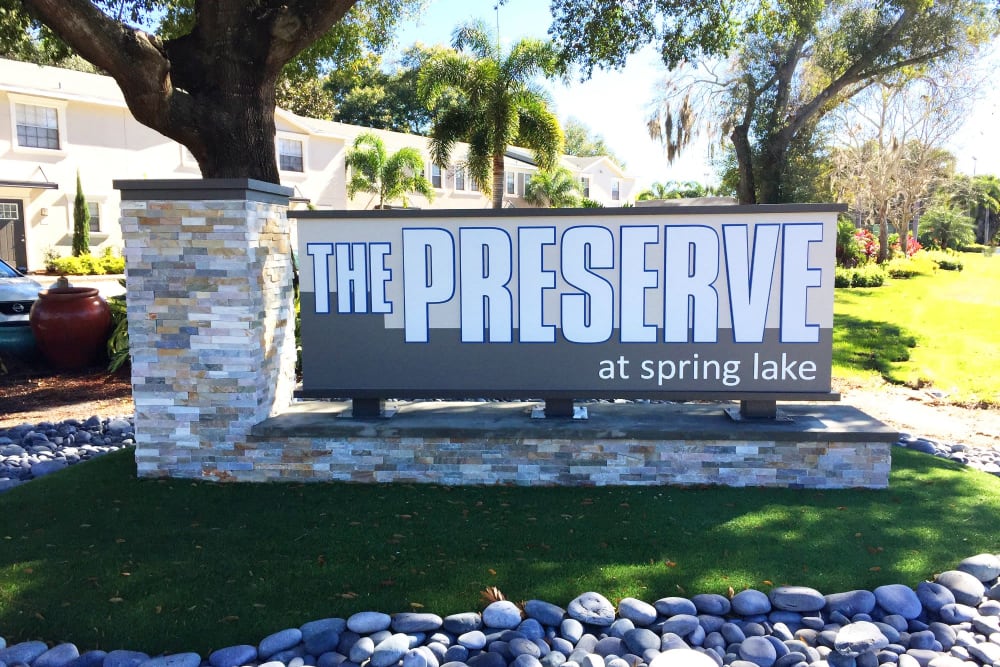 Welcome area at The Preserve at Spring Lake in Altamonte Springs, Florida