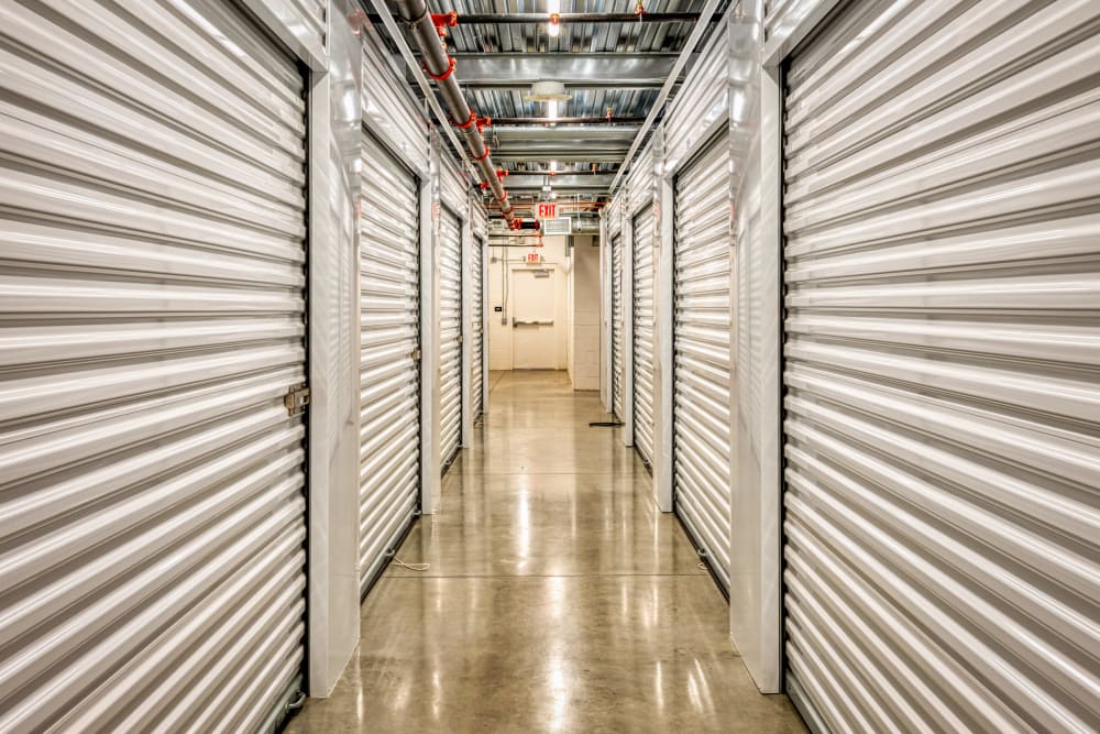 image of indoor storage unit aisleway Golden State Storage Santa Fe Springs
