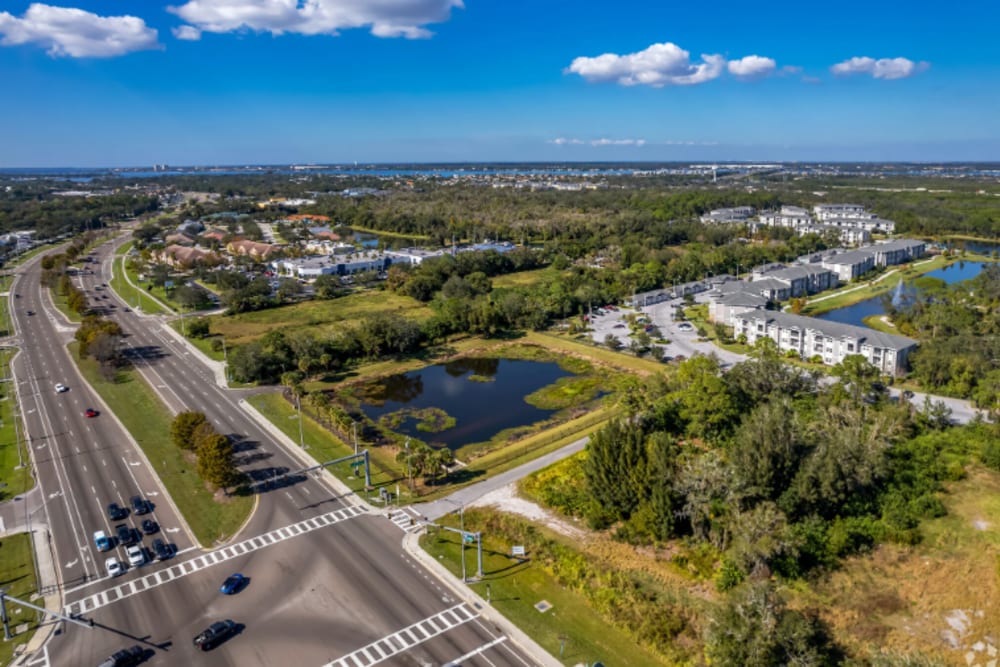 Aerial View of Goldelm at Bennett Park in Bradenton, Florida
