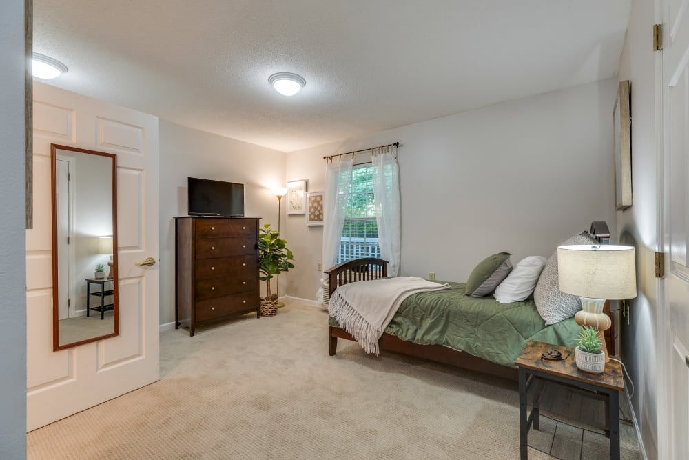A furnished studio apartment at Village Cove Assisted Living in Hilton Head Island, South Carolina