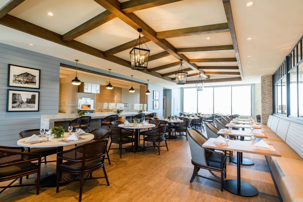 Spacious dining room at Clearwater at The Heights in Houston, Texas