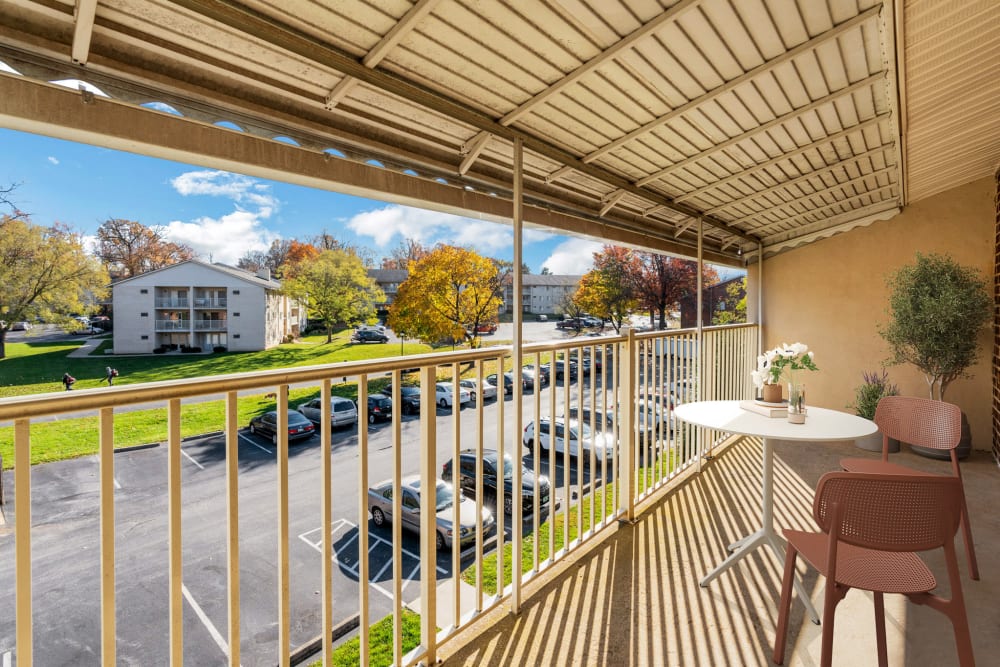 Eagle Rock Apartments at Malvern's refreshing and bright porch in Malvern, Pennsylvania