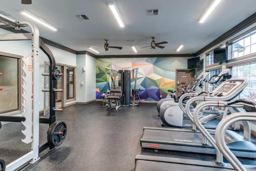 Fitness center at Acasă Bainbridge in Tallahassee, Florida